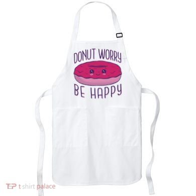 Donut Worry Be Happy Cute Gift Apron