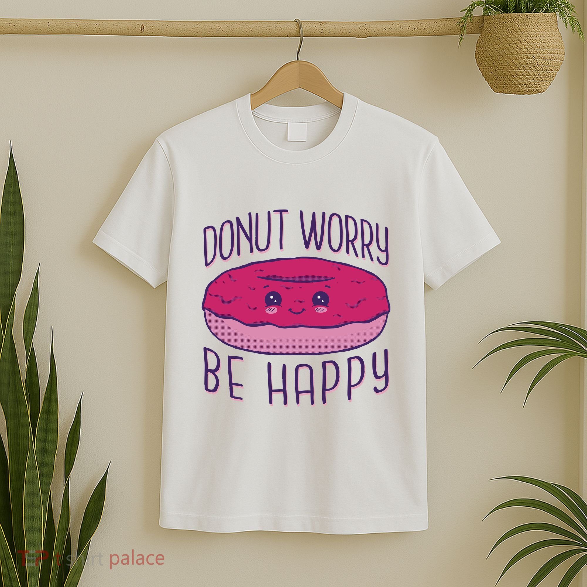 Donut Worry Be Happy Cute Gift T-Shirt