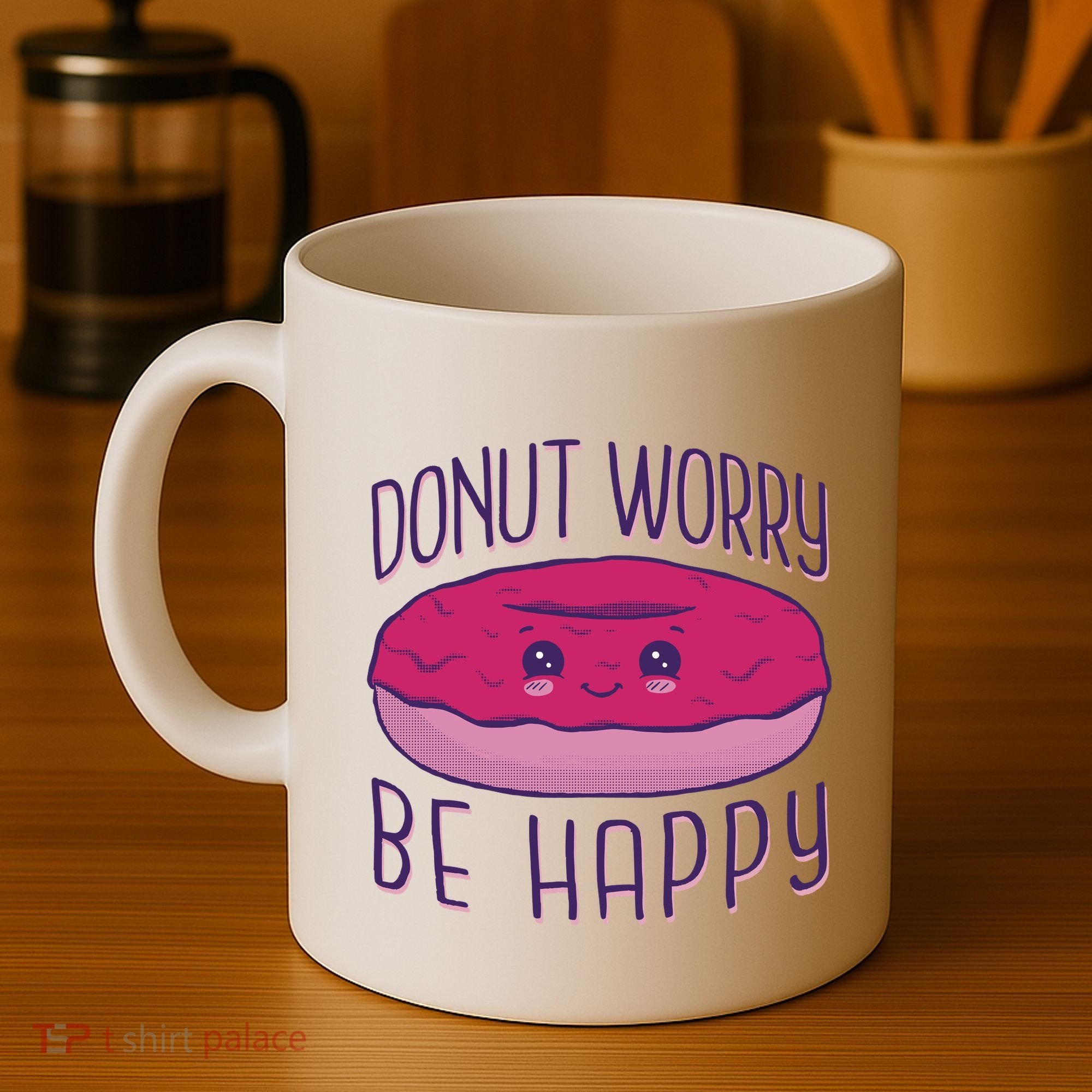 Donut Worry Be Happy Cute Gift Coffee Mug