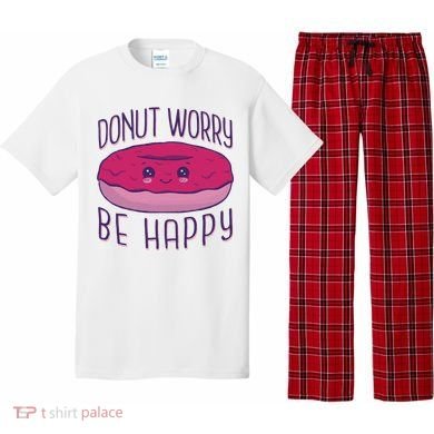 Donut Worry Be Happy Cute Gift Pajama Set