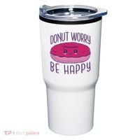 Donut Worry Be Happy Cute Gift Tumbler thumb 0