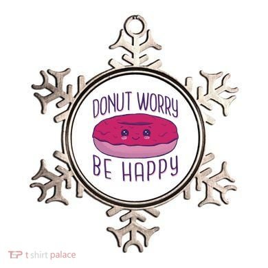 Donut Worry Be Happy Cute Gift Ornament