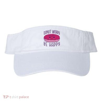 Donut Worry Be Happy Cute Gift Visor