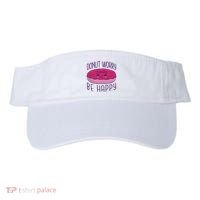 Donut Worry Be Happy Cute Gift Visor thumb 0