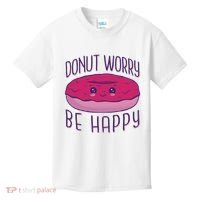 Donut Worry Be Happy Cute Gift Kids T-Shirt thumb 0