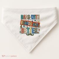 Dads With Beards Are Better USA-Made Doggie Bandana thumb 0