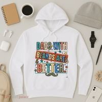 Dads With Beards Are Better Hoodie thumb 3