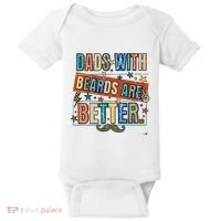 Dads With Beards Are Better Baby Bodysuit thumb 0
