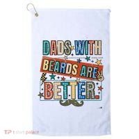 Dads With Beards Are Better Golf Towel thumb 0
