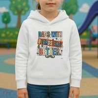 Dads With Beards Are Better Kids Hoodie thumb 3