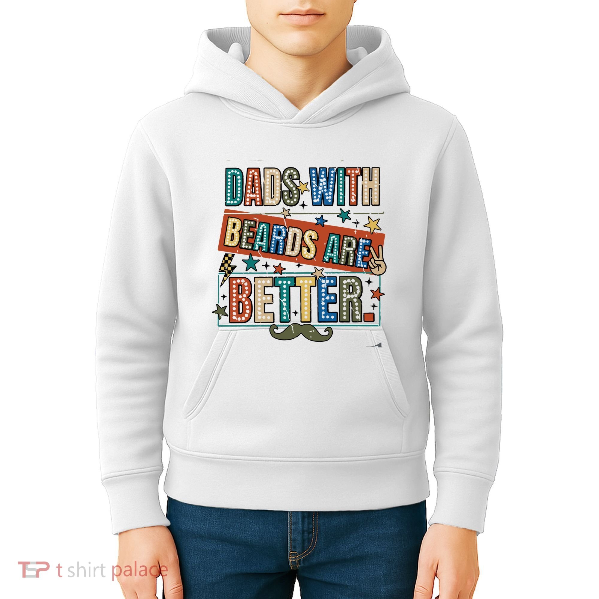Dads With Beards Are Better Kids Hoodie
