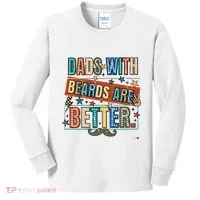 Dads With Beards Are Better Kids Long Sleeve Shirt thumb 0