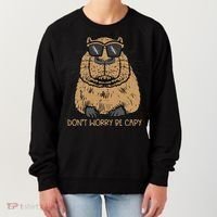 Dont Worry Be Capy Funny Capybara Pet Women  Women's Sweatshirt thumb 0