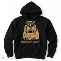 Dont Worry Be Capy Funny Capybara Pet Women  Hoodie thumb 0
