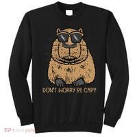 Dont Worry Be Capy Funny Capybara Pet Women  Sweatshirt thumb 0