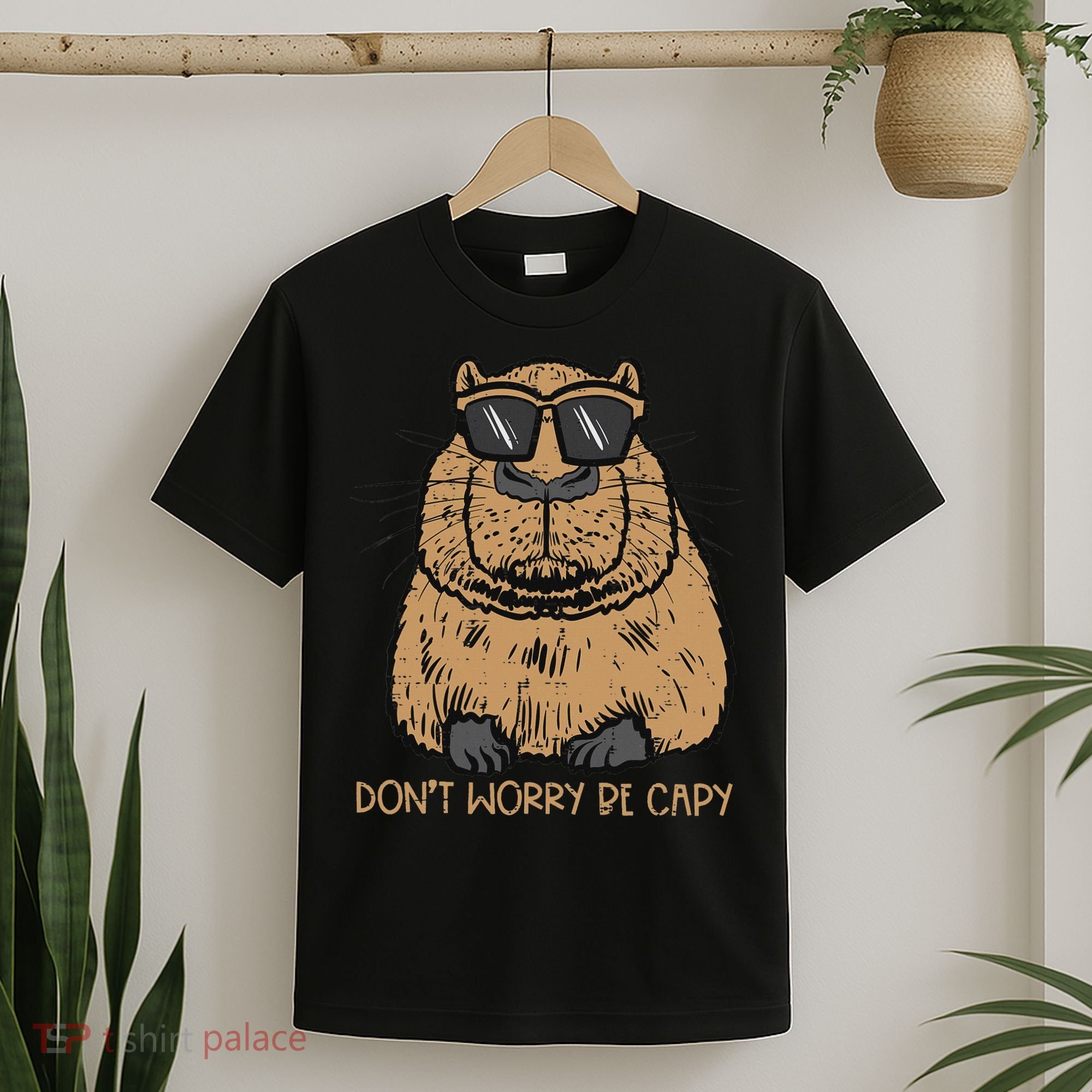 Dont Worry Be Capy Funny Capybara Pet Women  T-Shirt