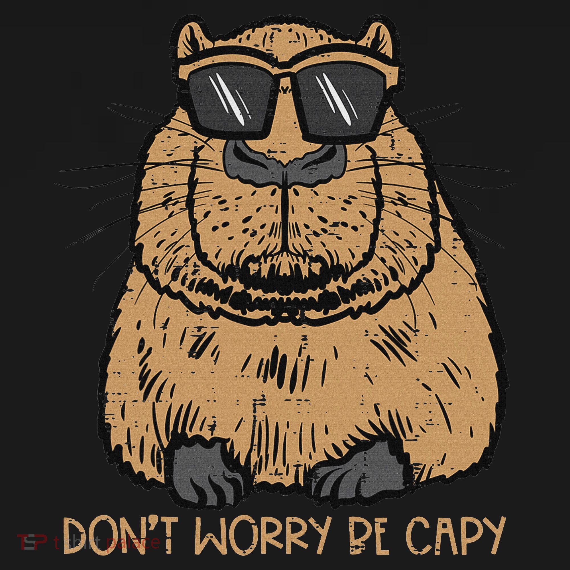 Dont Worry Be Capy Funny Capybara Pet Women  Mousepad
