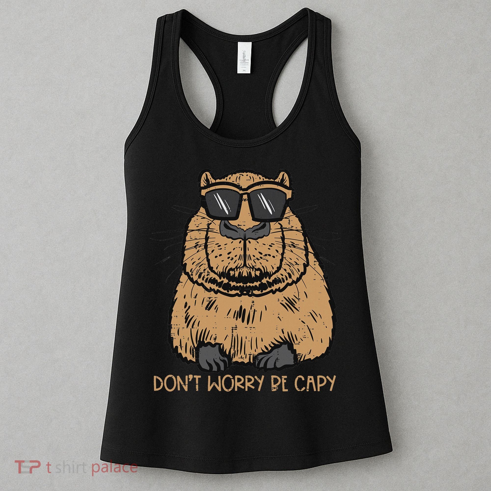 Dont Worry Be Capy Funny Capybara Pet Women  Women's Tank Top