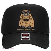 Dont Worry Be Capy Funny Capybara Pet Women  Hat thumb 0