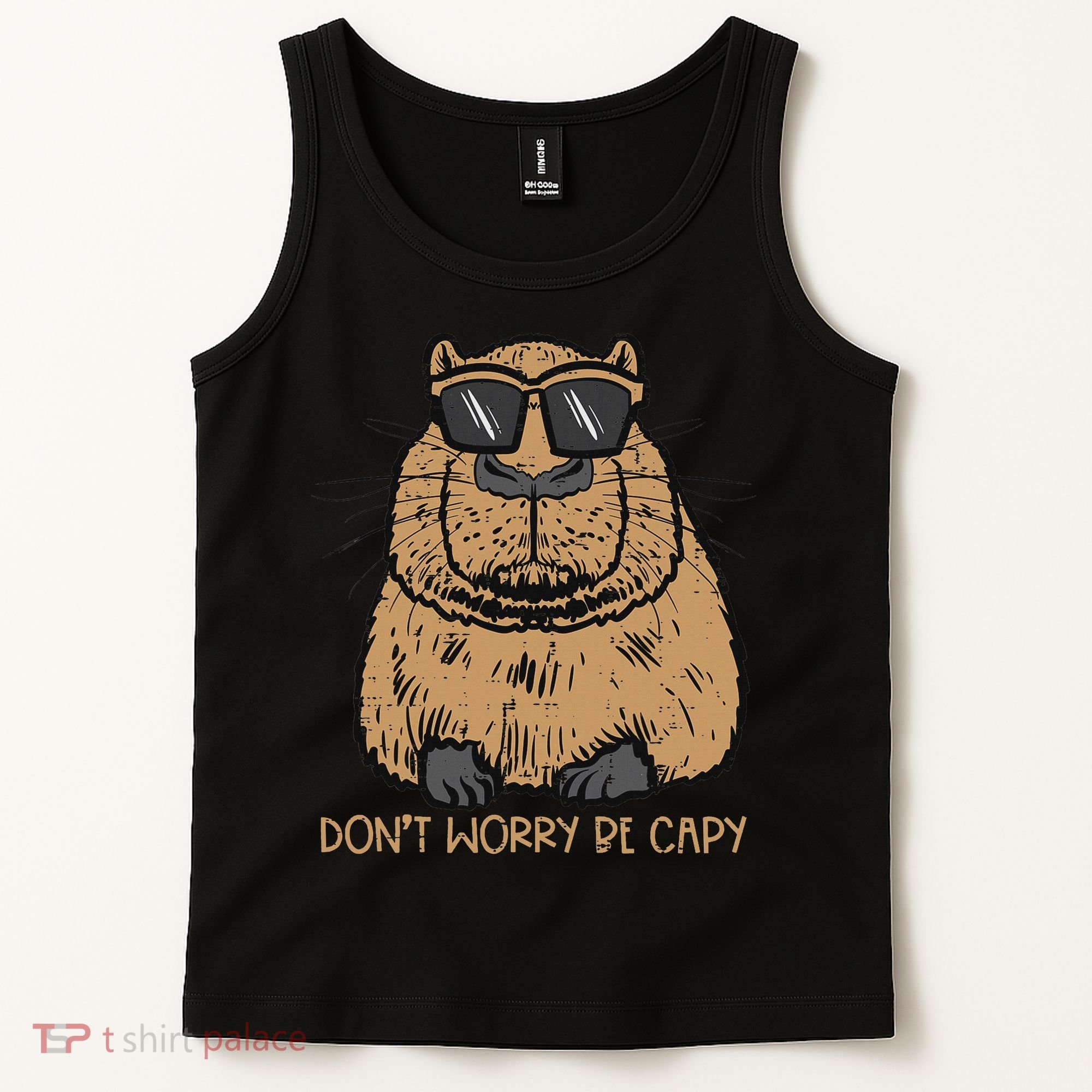 Dont Worry Be Capy Funny Capybara Pet Women  Tank Top