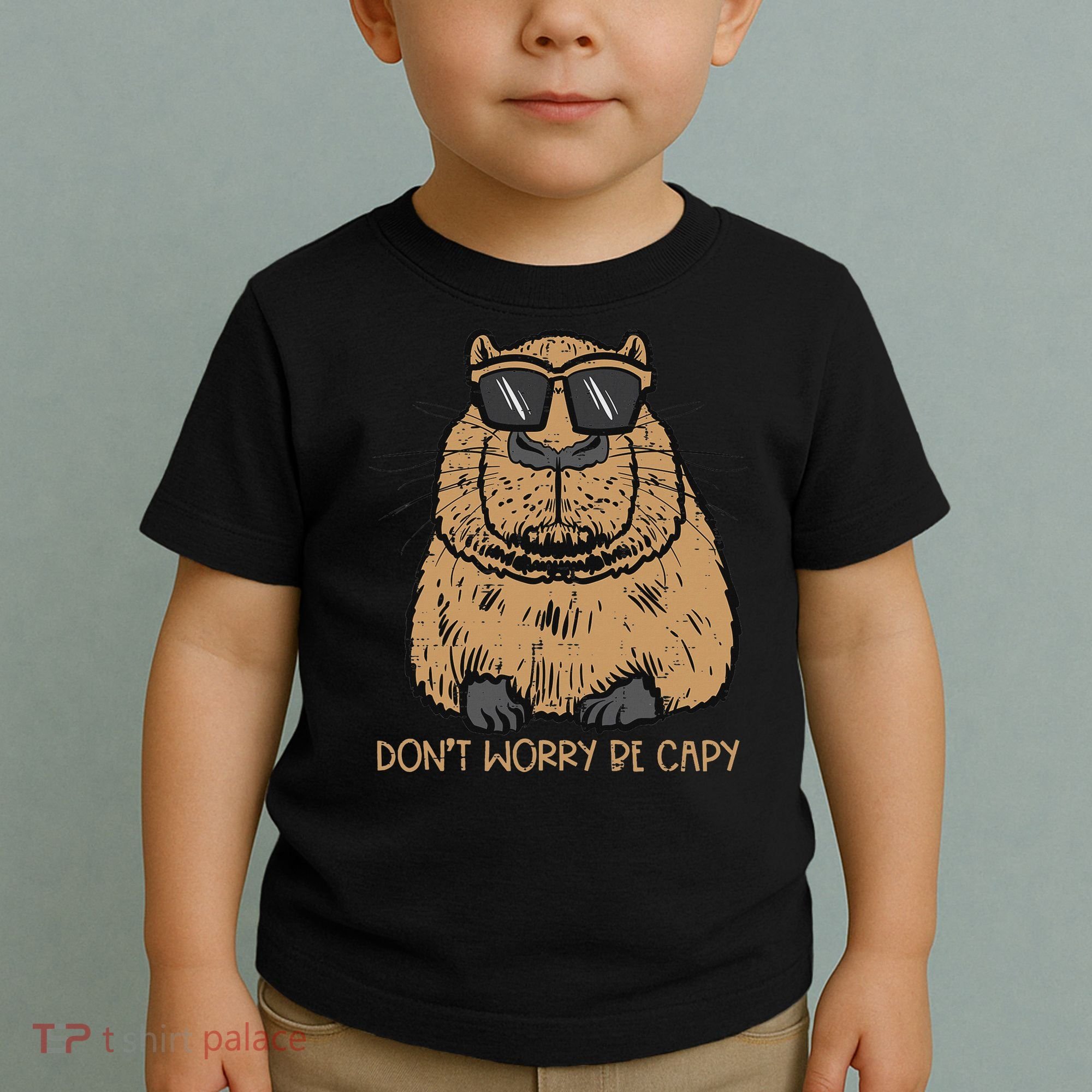 Dont Worry Be Capy Funny Capybara Pet Women  Toddler T-Shirt