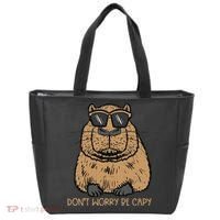 Dont Worry Be Capy Funny Capybara Pet Women  Tote Bag thumb 0