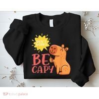 Dont Worry Be Capy Capybaras Rodent Animal Capybara Sweatshirt thumb 2