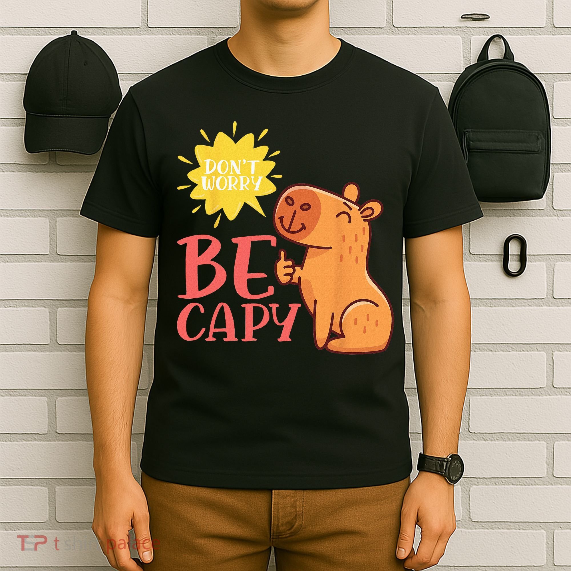 Dont Worry Be Capy Capybaras Rodent Animal Capybara T-Shirt