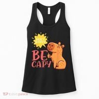 Dont Worry Be Capy Capybaras Rodent Animal Capybara Women's Tank Top thumb 0