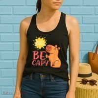 Dont Worry Be Capy Capybaras Rodent Animal Capybara Women's Tank Top thumb 2