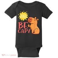 Dont Worry Be Capy Capybaras Rodent Animal Capybara Baby Bodysuit thumb 0