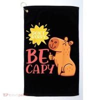Dont Worry Be Capy Capybaras Rodent Animal Capybara Golf Towel thumb 0