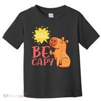 Dont Worry Be Capy Capybaras Rodent Animal Capybara Toddler T-Shirt thumb 0