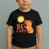 Dont Worry Be Capy Capybaras Rodent Animal Capybara Toddler T-Shirt thumb 2
