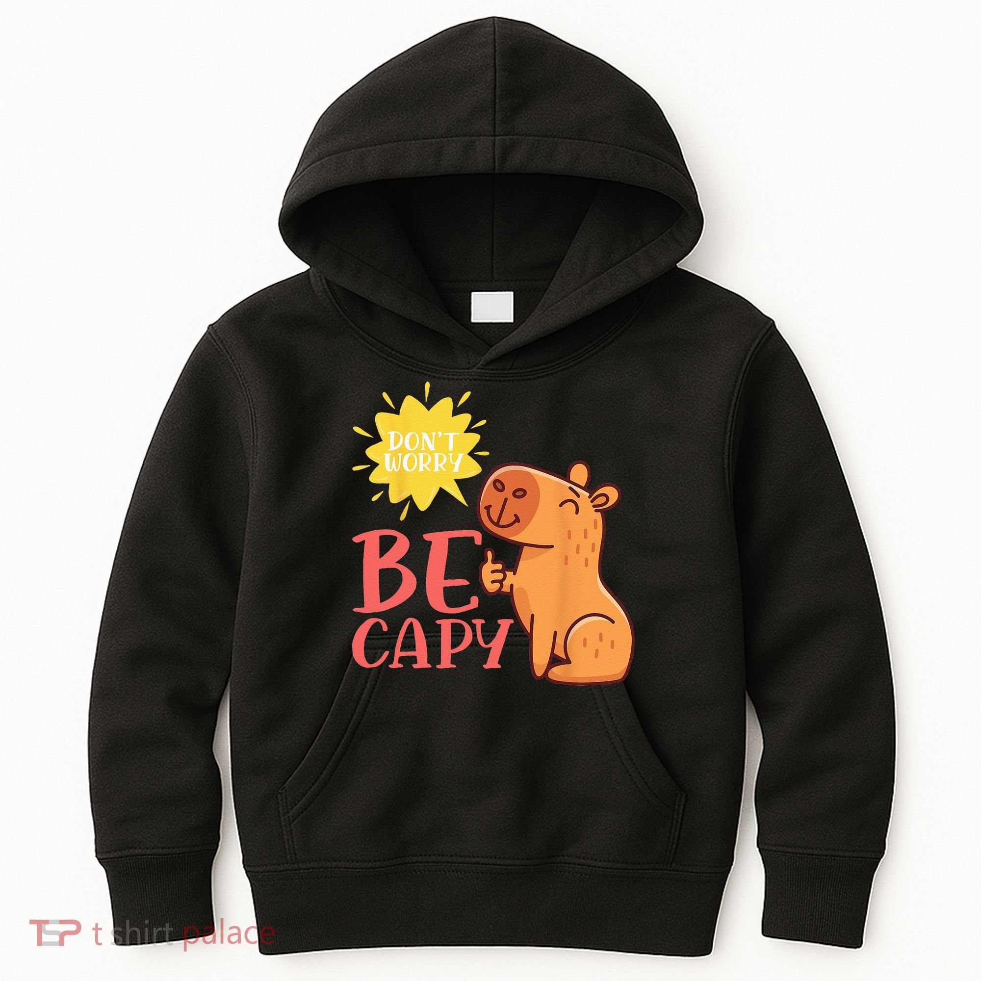 Dont Worry Be Capy Capybaras Rodent Animal Capybara Kids Hoodie