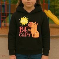 Dont Worry Be Capy Capybaras Rodent Animal Capybara Kids Hoodie thumb 3