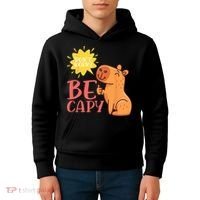 Dont Worry Be Capy Capybaras Rodent Animal Capybara Kids Hoodie thumb 4