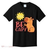 Dont Worry Be Capy Capybaras Rodent Animal Capybara Kids T-Shirt thumb 0