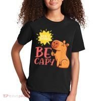 Dont Worry Be Capy Capybaras Rodent Animal Capybara Kids T-Shirt thumb 2