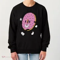 Donut Worry Be Happy Positive Women's Sweatshirt thumb 0