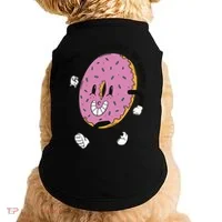 Donut Worry Be Happy Positive Doggie Tank thumb 0