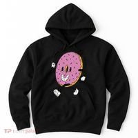 Donut Worry Be Happy Positive Hoodie thumb 0