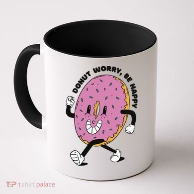 Donut Worry Be Happy Positive Coffee Mug