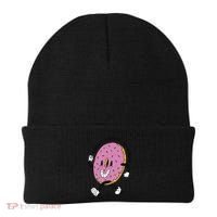 Donut Worry Be Happy Positive Beanie thumb 0