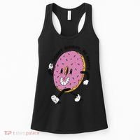 Donut Worry Be Happy Positive Women's Tank Top thumb 0
