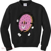 Donut Worry Be Happy Positive Kids Sweatshirt thumb 0