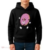 Donut Worry Be Happy Positive Kids Hoodie thumb 4