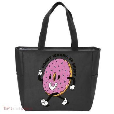 Donut Worry Be Happy Positive Tote Bag