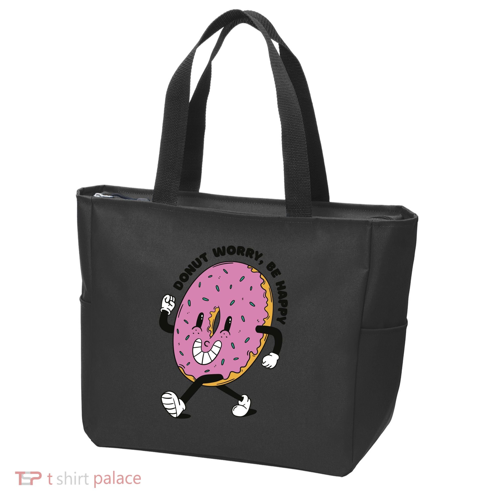 Donut Worry Be Happy Positive Tote Bag