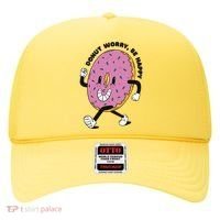 Donut Worry Be Happy Positive Hat thumb 0